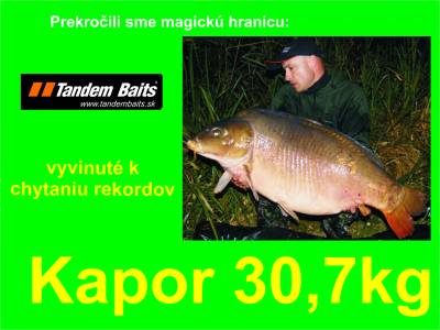 Prekroili sme magick hranicu - KAPOR  30,7kg uloven na Tandem Baits