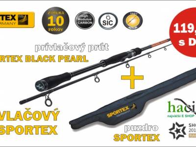 N tip: Prvlaov prt Sportex Black Pearl s puzdrom