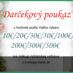 Tip na darek: Darekov poukazy pre rados kadho rybra