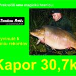 Prekroili sme magick hranicu - KAPOR  30,7kg uloven na Tandem Baits