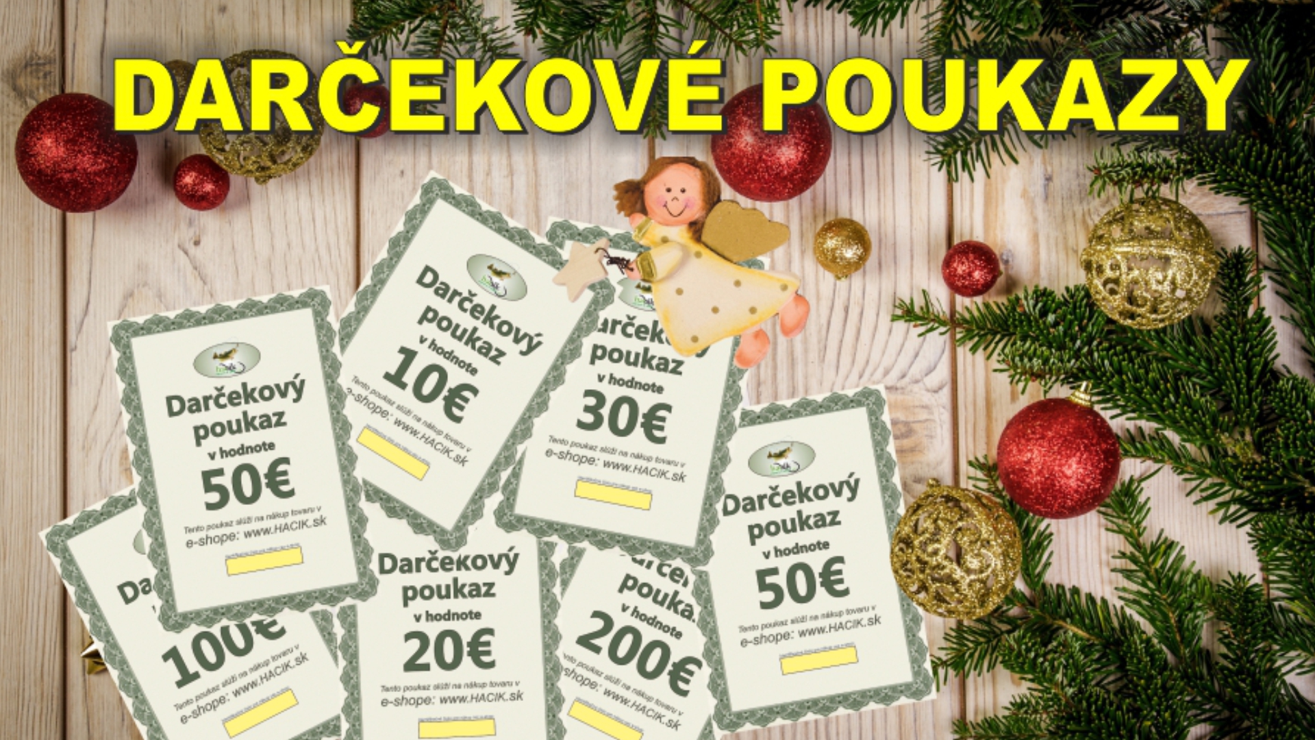 Darčekové poukazy