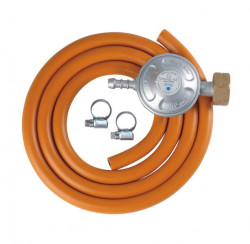Regultor tlaku 30mbar s plynovou hadicou a sponami