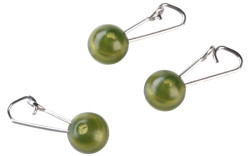 Karabna s prejazdom Feeder Clip beads 10ks - zelen