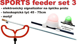Feeder set SPORTS 3F rsoka 45-75cm+mot+sygnaliztor