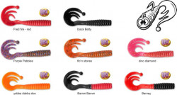 Gumov twister Curly Tail - 6cm / 1,5g - 5ks