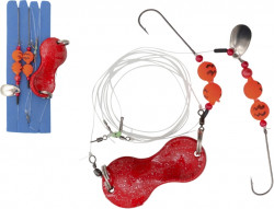 Zebco syst�m Flatty Teaser Rig Leadfree 3, f. red/black