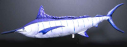 Dekoran podhlavnk - Blue marlin 118cm