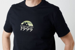  Tri�ko Geoff Anderson Organic Tee retro 1999 �ierne