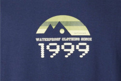  Tri�ko Geoff Anderson Organic Tee retro 1999 modr�