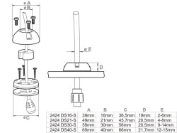 Vodotesn priechodka pre kble 16-40mm P Scanstrut